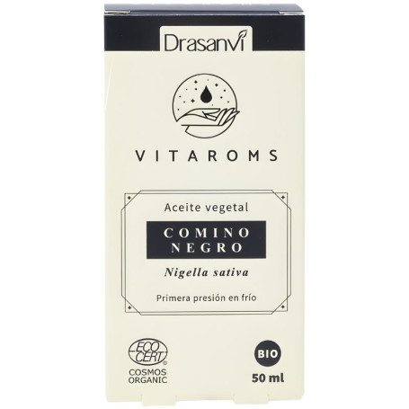 Óleo vegetal de cominho preto (primeira prensagem a frio) 50ml Drasanvi