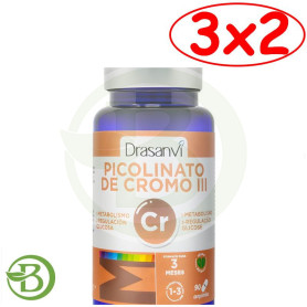 Pack 3x2 Mineral Picolinato De Cromo 90 Comprimidos Drasanvi