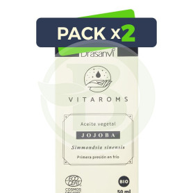 Pack 2x Aceite Vegetal De Jojoba (Primera Presión en Frio) 50Ml Drasanvi