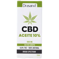 Óleo de CBD de amplo espectro 10% 10ml Drasanvi