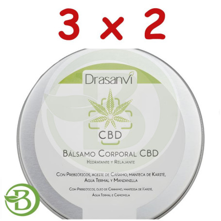 Pack 3x2 Bálsamo Corporal De Cbd 200Ml Drasanvi