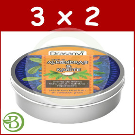 Pack 3x2 Crema De Manos Aceite De Almendras Dulces y Karité 75Ml Drasanvi