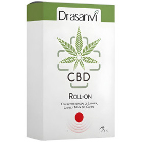 Roll-on de CBD vermelho para alívio da tensão na cabeça, 5ml, Drasanvi