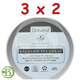 Pack 3x2 Bálsamo Pectoral para Adultos Bio 75Ml Drasanvi