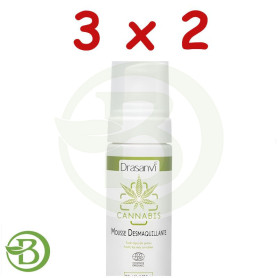 Pack 3x2 Mousse Desmaquillante Cannabis Bio 150Ml Drasanvi