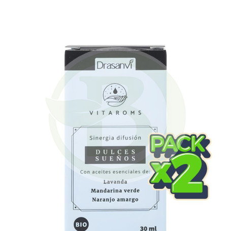 Pack 2x Sinergia Difusión Dulces Sueños Bio 30Ml Vitaroms Drasanvi