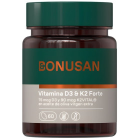 Vitamina D3 & K2 Forte 60 Pérolas Bonusan
