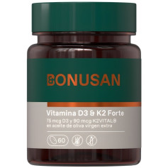 Vitamina D3 & K2 Forte 60 Pérolas Bonusan