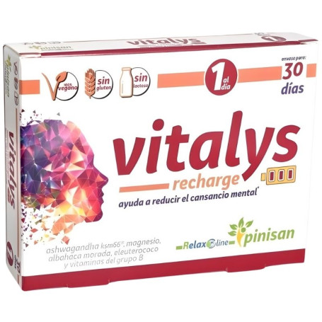 Vitalys Recharge 30 Cápsulas Pinisan