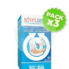 Pack 3x Nivelgastric 40 Cápsulas Vegetais Tongil