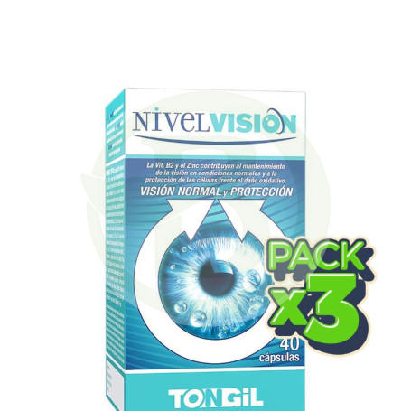 Pack 3x Nivelvisión 40 Capsulas Vegetales Tongil