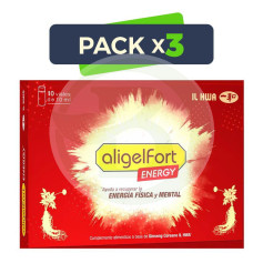 Pack 3x Aligelfort Energy 10 Ampolas Il Hwa