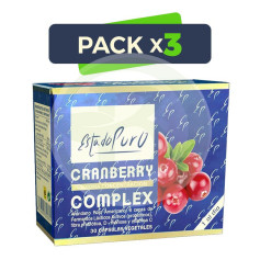 Pack 3x Cranberry Complex 30 Capsules Pure State
