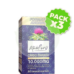 Pack 3x Cardo Mariano 10.000 Mg 80 Cápsulas Vegetais Estado Puro - Tongil