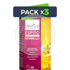 Pack 3x Espinheiro Amarelo 30 Pérolas Vegetais Estado Puro Tongil