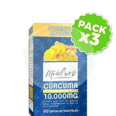 Cúrcuma 10.000Mg 80 Cápsulas Vegetais Estado Puro