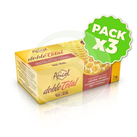 Pack 3x Apicol Dobletotal 14 Viales Tongil