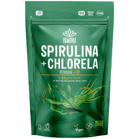 Spirulina + Chlorella em Pó Bio 125G Iswari