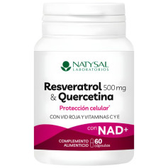 Resveratrol e Quercetina com Nad+ 60 Cápsulas Natysal
