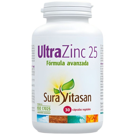 Ultra Zinc 25 30 Cápsulas Sura Vitasan