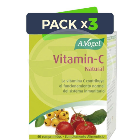 Pack 3x Vitamin C Vogel 40 Comprimidos