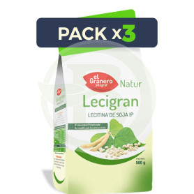 Pack 3x Lecigran (Lecitina de Soja IP) 500Gr. El Granero