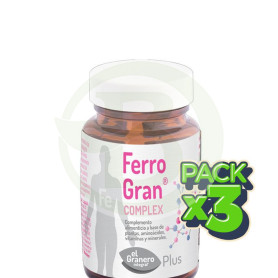 Pack 3x Ferrogran 45 Cápsulas El Granero