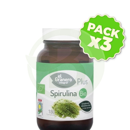 Pack 3x Spirulina BIO El Granero