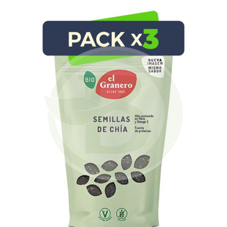 Pack 3x Semillas De Chía Bio 150Gr Granero