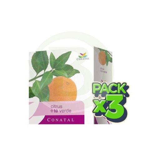 Pack 3x Citrus + Té Verde 14 Sobres Conatal