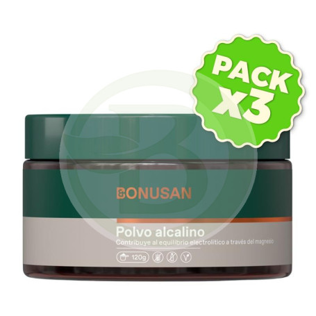 Pack 3x Polvo Alcalino 120Gr. Bonusan