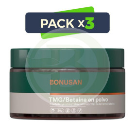 Pack 3x TMG/Betaína 125Gr. Bonusan