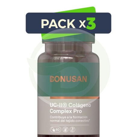 Pack 3x UC-II Plus 60 Cápsulas Bonusan