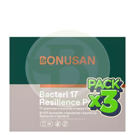 Pack 3x Bacteri 17 Expert Resilience 28 Sobres Bonusan