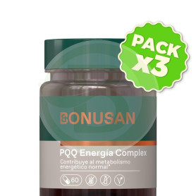 Pack 3x Pqq Energía 60 Capsulas Bonusan