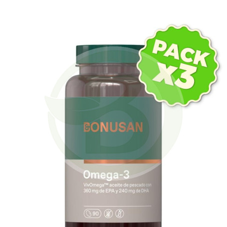 Pack 3x Omega-3 90 Perlas Bonusan