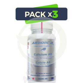 Pack 3x Calcio AB Complex 90 Tabletas Airbiotic