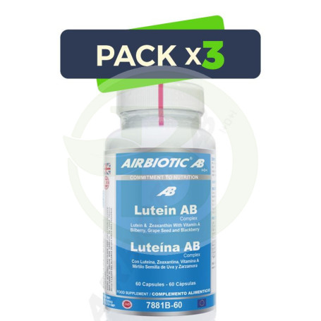 Pack 3x Luteína AB Complex 60 Cápsulas Airbiotic