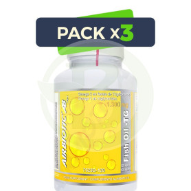 Pack 3x Fish Oil Tg 1300Mg 120 Cápsulas Airbiotic