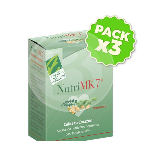 Pack 3x Nutrimk7 Cardio 60 Perlas 100% Natural