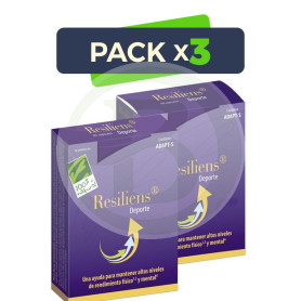 Pack 3x Resiliens Deporte 30 Cápsulas 100% Natural