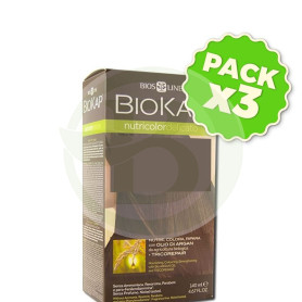 Pack 3x Tinte Nutricolor 5.06 Castaño Nuez Moscada 140Ml. Biokap