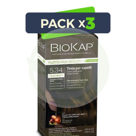 Pack 3x Rapid Delicato 5.34 Castaño Miel Claro 135Ml Biokap