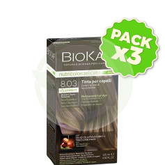 Pack 3x Rapid Delicato 8.03 Rubio Claro Natural 135Ml Biokap
