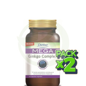 Pack 2x Mega Ginkgo Complex 60 Cápsulas Dietisa