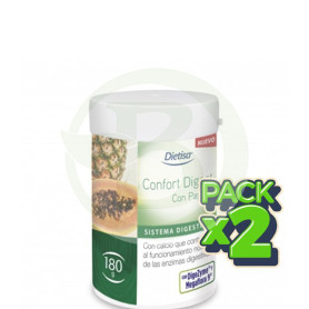 Pack 2x Confort Digest Papaya 180Gr. Dietisa