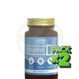 Pack 2x Dietisa Vitamina D3 60 Comprimidos Dietisa