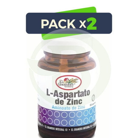 Pack 2x L-Aspartato de Zinc El Granero