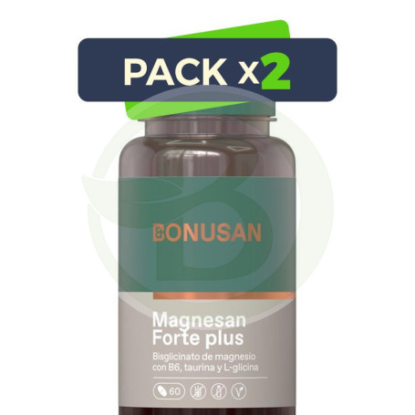 Pack 2x Magnesan Forte Plus 60 Tabletas Bonusan