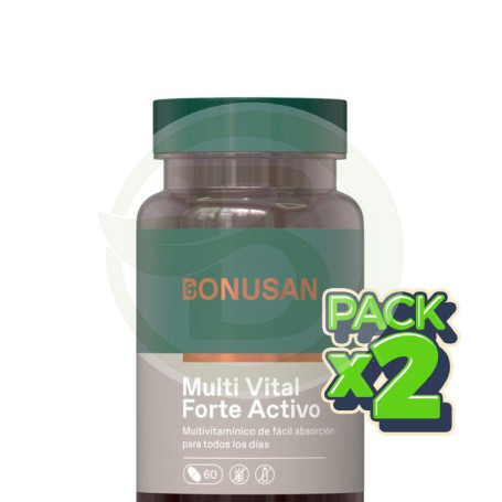Pack 2x Multi Vital Forte Activo 60 Tabletas Bonusan